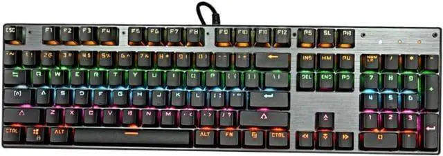 Main image of Veemoon Key RGB Backlit Wired Mechanical Keyboard with Ergonomic Layout for Gaming and Office Use Fast Mode