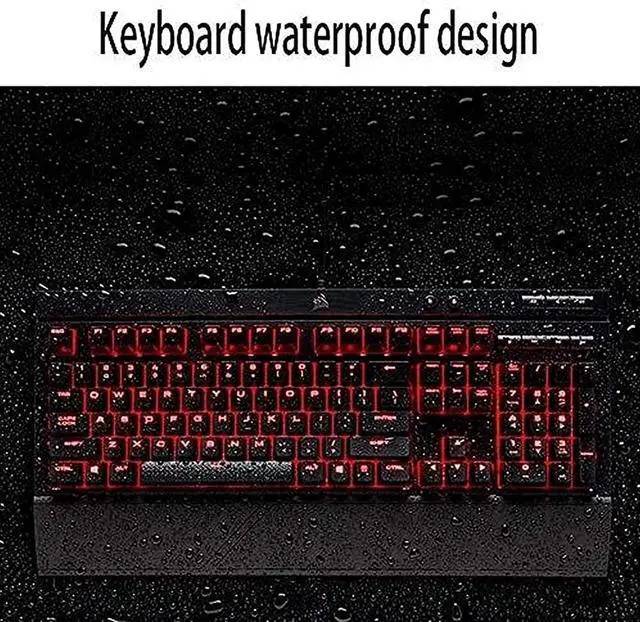 Alt view image 4 of 6 - HCUCTOS Wired Game Dedicated Mechanical Keyboard,104 Keys,USB Interface PC E-Sports Game Monochrome Backlight Effect