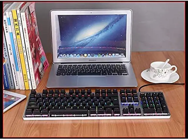 Alt view image 6 of 7 - HCUCTOS Wired Gaming Keyboard, Mechanical, USB Interface, 13 Colors Cool Backlight Effect, for Home Office PC Game Black(Black)