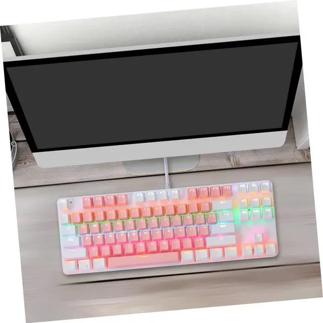 Alt view image 7 of 7 - Tofficu RGB Mechanical Gaming Keyboard Key Wired USB Design with Frosted Panel Key Non Conflict