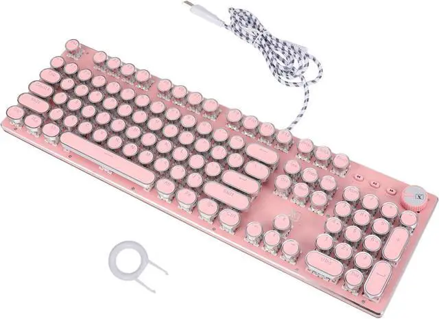 Main image of Happyyami Retro Punk Cherry Blossom Mechanical Keyboard for Laptop Lightweight Design Ergonomic Keys for