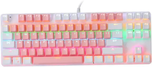 Main image of SEWACC USB Mechanical Gaming Keyboard Keys Ergonomic Wired Design with Backlight Ghosting