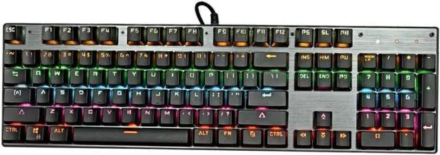 Main image of Artibetter RGB Backlight Mechanical Keyboard Key Non-Conflict Gaming Keyboard USB Thick Aluminum Panel