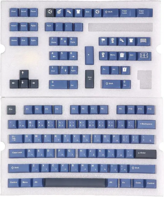Main image of Mtlavishness PBT Japanese Keycaps for Mechanical Keyboard DIY A Great Typing Experience with 5 Sides Sublimation Technology Cherry Height 128 Keys General for Practical Use and