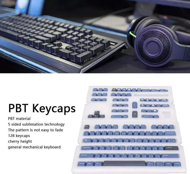 Alt view image 3 of 7 - Mtlavishness PBT Japanese Keycaps for Mechanical Keyboard DIY A Great Typing Experience with 5 Sides Sublimation Technology Cherry Height 128 Keys General for Practical Use and