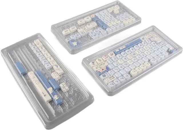 Alt view image 2 of 7 - Mechanical Keyboard Keycaps, 148 Pieces Rich Colors Water Oil Ergonomic Gaming Custom Keycaps Dye Sublimation for DIY (Denashrbp9i0xn5m-12)