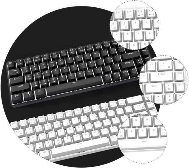 Alt view image 5 of 7 - MERRYHAPY 1pc Mechanical Keyboard Portable Key Keyboard for Office and Gaming Compact Design Backlight Modes