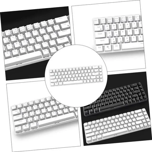 Alt view image 7 of 7 - MERRYHAPY 1pc Mechanical Keyboard Portable Key Keyboard for Office and Gaming Compact Design Backlight Modes