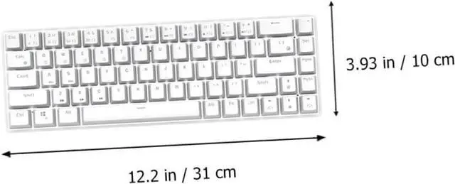 Alt view image 2 of 7 - LIFKICH Multi-Device Compatible 68-Key Rk855 Keyboard Mechanical - /Office Game Keyboard