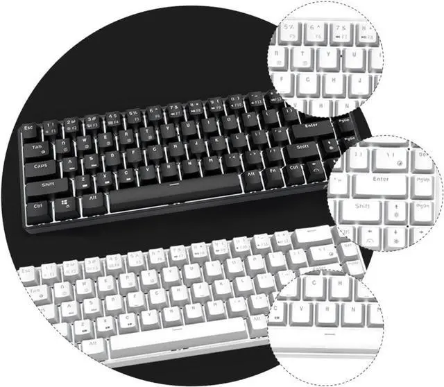 Alt view image 4 of 7 - Yardenfun High-Reliability Rk855 Keyboard 1000mah Battery 5-Device Pairing Mechanical