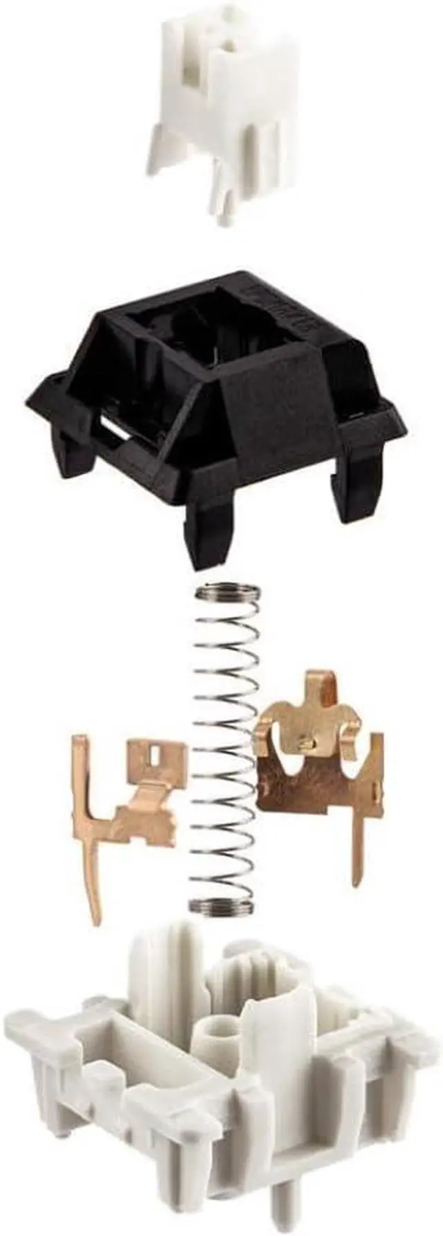 Alt view image 2 of 4 - 100 Pieces 5-Pin Linear Mechanical Keyboard Switches 40gf Pre-lubed with Stem MX Style Keycaps