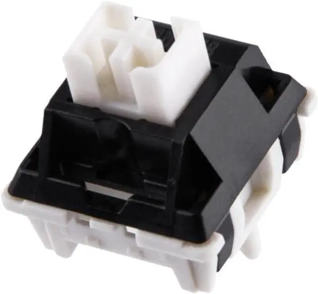 Main image of 100 Pieces 5-Pin Linear Mechanical Keyboard Switches 40gf Pre-lubed with Stem MX Style Keycaps