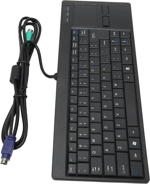 Alt view image 4 of 7 - Plug and Play Industrial Keyboard with Wired Connection, Touchpad, X Scissor Foot for Industry Control (#2)