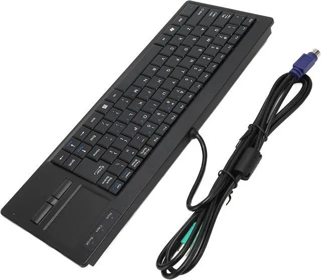 Alt view image 7 of 7 - Plug and Play Industrial Keyboard with Wired Connection, Touchpad, X Scissor Foot for Industry Control (#2)