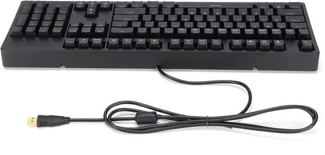 Alt view image 4 of 7 - Mechanical Gaming Keyboard, Wired Gaming Mechanical Keyboard Full 104 Keys Ergonomic Keyboard RGB Desktop Computer Keyboard for 2000/xp/7/8/10