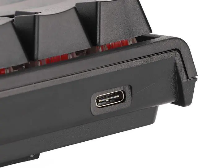 Alt view image 5 of 7 - Wired Mechanical Keyboards, 68 Keys USB Type C Connection Compact Gaming Keyboard, Fast Stable Transmission Dynamic RGB Backlit for Win System for OS X System for Computer