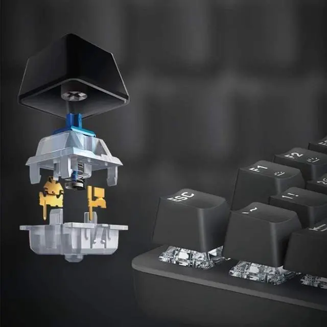 Alt view image 4 of 7 - Gaming Keyboard, Backlit Keys, Spill-Resistant, Customizable Keys, Dedicated Multi-Media Keys for PC/Mac Game Mechanical Gaming Keyboard