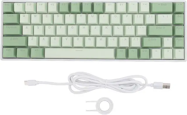 Main image of Mechanical Gaming Keyboard, 68 Keys BT Keyboard with Red Switch, RGB Backlit Ergonomic PC Keyboard for Laptop Computer