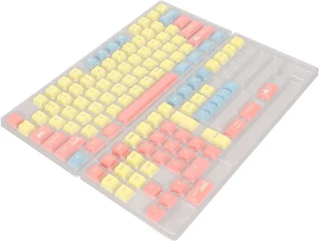 Alt view image 3 of 7 - 124 Key PBT Mechanical Keyboard Keycaps, Dye Sublimation Vivid Colors, Widely Compatible for 61/87/100/104/108 Keyboards, Premium Material for Long Life, Stable Structure