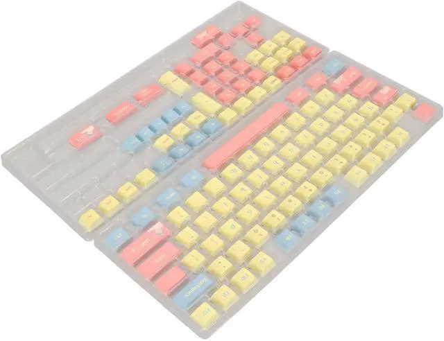Alt view image 6 of 7 - 124 Key PBT Mechanical Keyboard Keycaps, Dye Sublimation Vivid Colors, Widely Compatible for 61/87/100/104/108 Keyboards, Premium Material for Long Life, Stable Structure