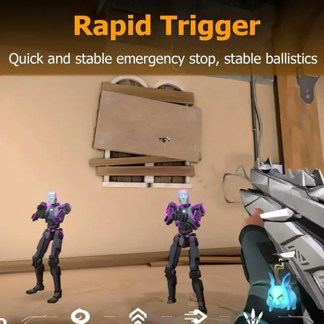 Alt view image 5 of 7 - Hyekit Irock NA87 PRO Rapid Trigger Magnetic Switch Gaming Keyboard, TKL Wired Mechanical Keyboard w/Hyper-Fast Actuation, Actuation Point Adjustable, 8K Hz Polling Rate, RGB HotSwap, Black