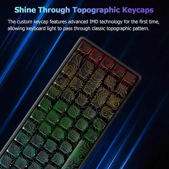 Alt view image 4 of 7 - Hyekit EWEADN Tank68 Pro Rapid Trigger Magnetic Switch Wired Gaming Mechanical Keyboard, Aluminum Alloy Shell, Adjustable Actuation, 8K Hz Polling Rate, Hall Effect Gasket-Mounted, RGB HotSwap