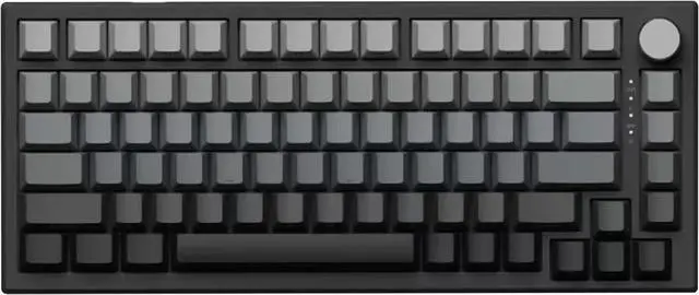 Main image of Hyekit VGN A75 Rapid Trigger Gaming Keyboard - 75% Hall Effect Magnetic Switch Keyboard, Adjustable Actuation, Key Macro, RGB, Gasket, HotSwap, Gradient Side Printed Keycaps, for Win/MAC, Black