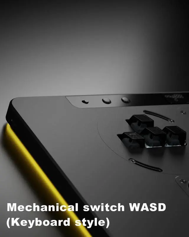 Alt view image 2 of 4 - Haute42 Leverless Controller X1 Removable WASD Mechanical Switch Module Arcade Controller for PC/PS4/PS3/Switch(Black)