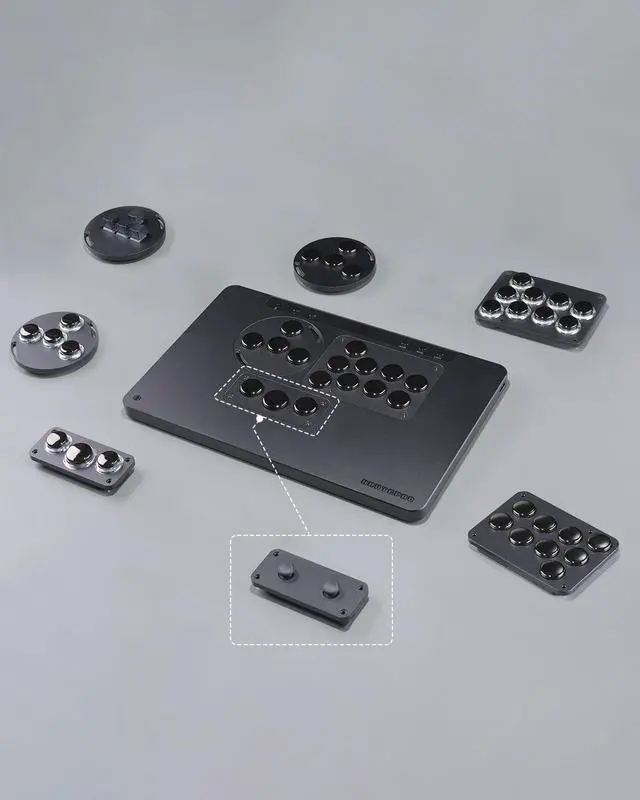 Alt view image 3 of 4 - SIXSIR Haute42 Leverless Controller X1 Removable Joystick Module Arcade Controller for PC/PS4/PS3/Switch(Black)