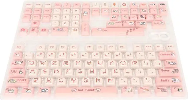 Alt view image 3 of 7 - Vomeko 131 Keys PBT Keyboard Keycaps,Gaming Custom Keycaps,Cartoon Dye Sublimation Contrast Colors Mechanical Keyboard Keycaps for PC Gaming DIY