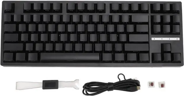 Main image of 80 Percent Mechanical Gaming Keyboard, RGB Backlit 3 Mode Connection BT 5.0 Type C Wired 87 Keys Brown Switch, for 10 for Android