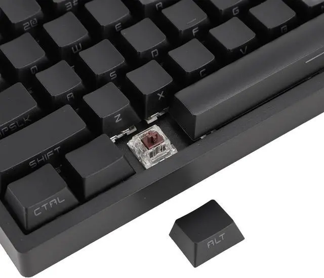 Alt view image 7 of 7 - 80 Percent Mechanical Gaming Keyboard, RGB Backlit 3 Mode Connection BT 5.0 Type C Wired 87 Keys Brown Switch, for 10 for Android