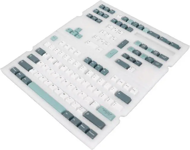 Alt view image 4 of 7 - 128 Key PBT Keycap Set, Mechanical Keyboard Accessory, DIY Replacement with Contrast Colors, Cherry Height, Universal Compatibility, Ergonomic Design (Botanical Garden)