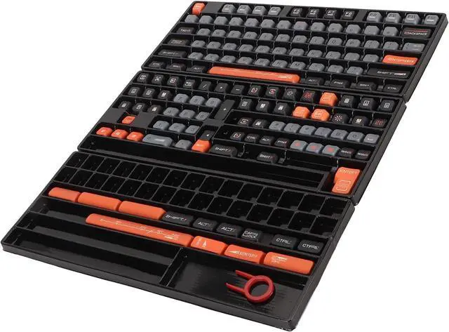 Alt view image 3 of 7 - 154 Key PBT Keycap Set, XDA Height, Five Sided Thermal Sublimation, Mechanical Keyboard Compatible, for 61/87/98/104/108 Keys, with Keycap Puller