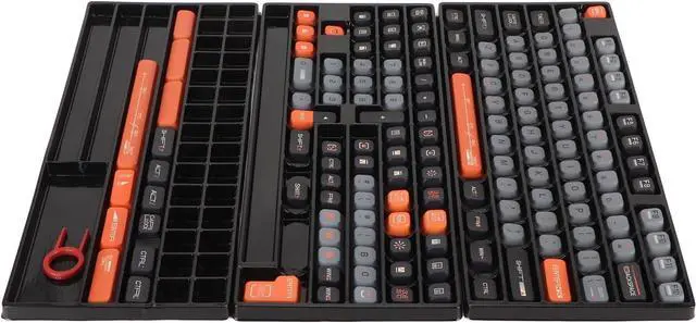 Alt view image 2 of 7 - 154 Key PBT Keycap Set, XDA Height, Five Sided Thermal Sublimation, Mechanical Keyboard Compatible, for 61/87/98/104/108 Keys, with Keycap Puller