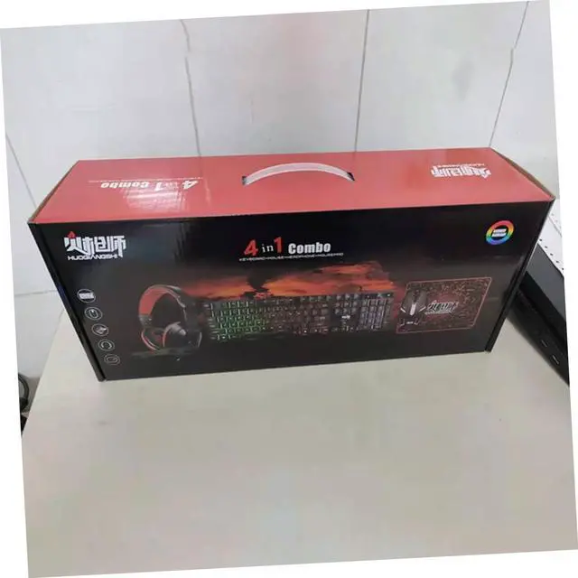 Alt view image 2 of 7 - DOITOOL Gaming Keyboard Mouse Set Led Backlit Large Mouse Pad Headset Ergonomic Design