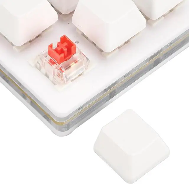 Alt view image 7 of 7 - RGB Mini 12 Key Gaming Keyboard, USB C Wired Macro Mechanical Keypad, Red Switch, Shortcut Custom Gaming Keyboard PC Keypad Key Board for Office Work Game (White)