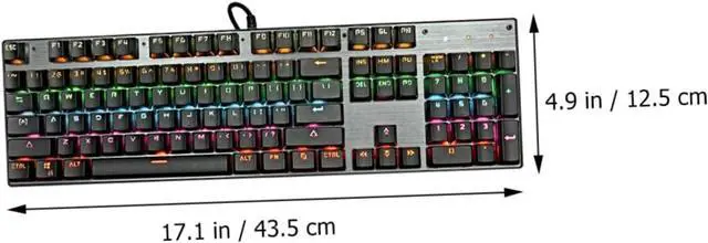 Alt view image 5 of 7 - KONTONTY Gaming Mechanical Keyboard RGB Backlit Hot Swap Design Office Computer Keyboard Ergonomic Layout