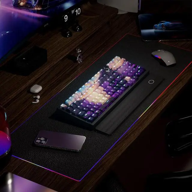 Alt view image 4 of 7 - 108/135 Key Dye Sublimation Key Cap Valley Front Print Backlit Keycap Shining Through Keyboard