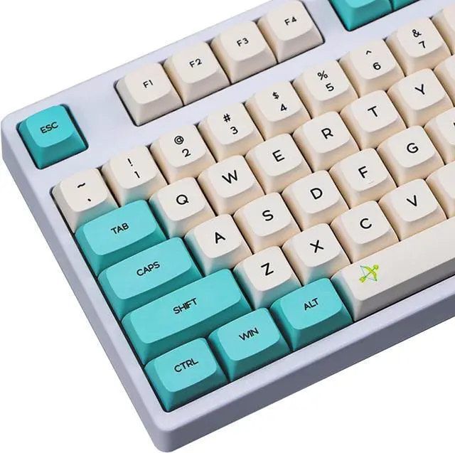 Alt view image 4 of 7 - 130 Key Key Cap Height Key Complete Set Spring Flower Dye Sublimation for Mechanical Keyboard