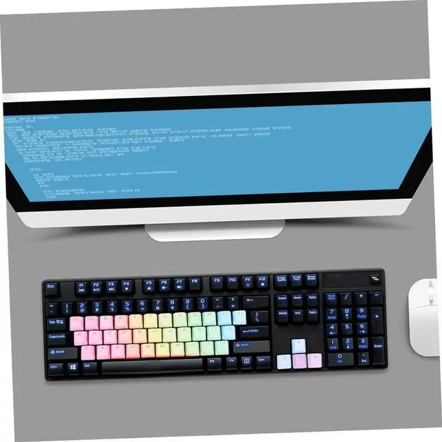 Alt view image 2 of 7 - Artibetter 3 Sets DIY Keyboard Keycaps Red Pbt Gaming Keyboard Unique Home Computer Decor Kit