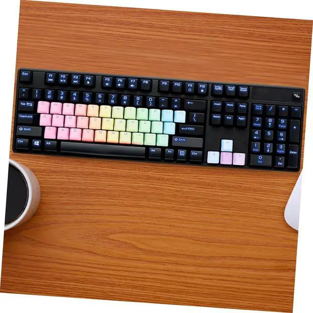 Alt view image 4 of 7 - Artibetter 3 Sets DIY Keyboard Keycaps Red Pbt Gaming Keyboard Unique Home Computer Decor Kit