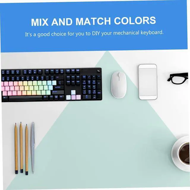 Alt view image 7 of 7 - Artibetter 3 Sets DIY Keyboard Keycaps Red Pbt Gaming Keyboard Unique Home Computer Decor Kit