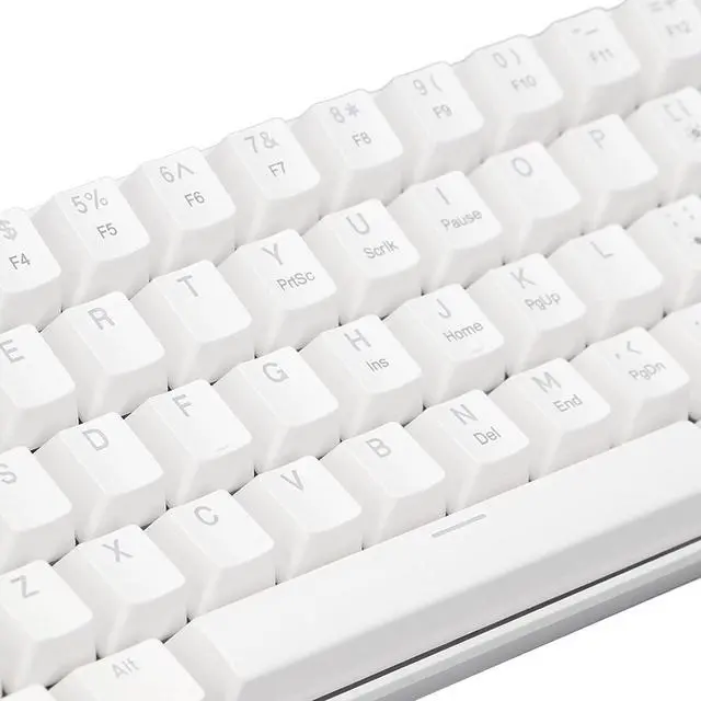 Alt view image 6 of 7 - RockVOQRN 60% Mechanical Gaming Keyboard Compact Blue Switches LED Backlit for Windows Laptop PCs