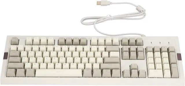 Alt view image 2 of 7 - Gaming Keyboard,Mechanical Gaming Keyboard,PBT Spherical Keycaps,Vintage Stable 14 Lighting Effects Mechanical Keyboard for PC Gamers (Blue Switch)