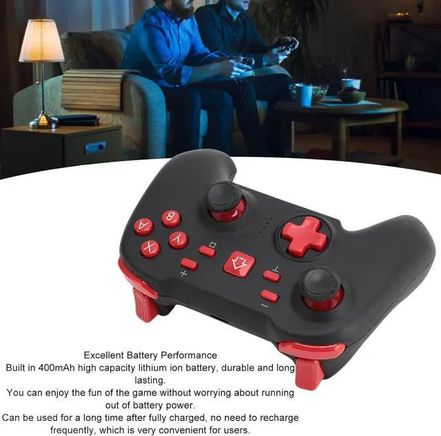 Alt view image 5 of 7 - 5.0 Game Controller, 6 Axes Wakeup Auto Vibration Rechargeable Gamepad with for