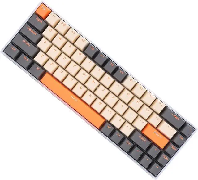 Alt view image 6 of 7 - 68 Keys RGB Backlit Red Switch Mechanical Keyboard, 2.4G BT3.0 5.0 Type C Wired, Long Battery Life for Wins 2000, ME, XP, Vista, 7, OS, 8, 10, iOS