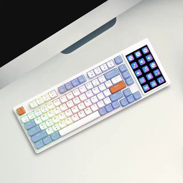 Alt view image 4 of 7 - Vsenkes 81 Keys Mechanical Keyboard Wired USB Ergonomic High Performance Premium Office Keyboard Computer Keyboard for Laptop Desktop, Brown Switches