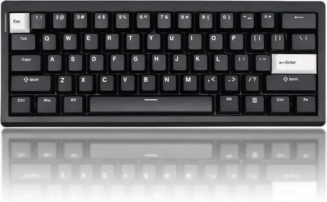 Main image of Cmokifuly GMK61 60% Mechanical Keyboard,Tri-Mode PBT Keycaps Linear Switches 61 Keys,South-Facing RGB Gasket Mounted Plate Gaming Keyboard for Win/MAC (Black, Brown Switch)