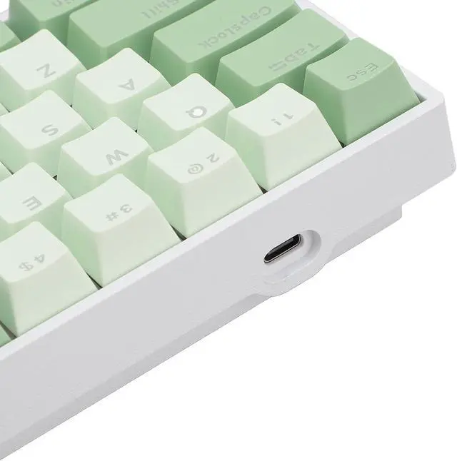 Alt view image 7 of 7 - 60% Gaming Mechanical Keyboard, 68 Key RGB Backlit Keyboard, Triple Mode BT5.0/2.4G Cordless/USB C Hot Swappable Mechanical Keyboard for Android